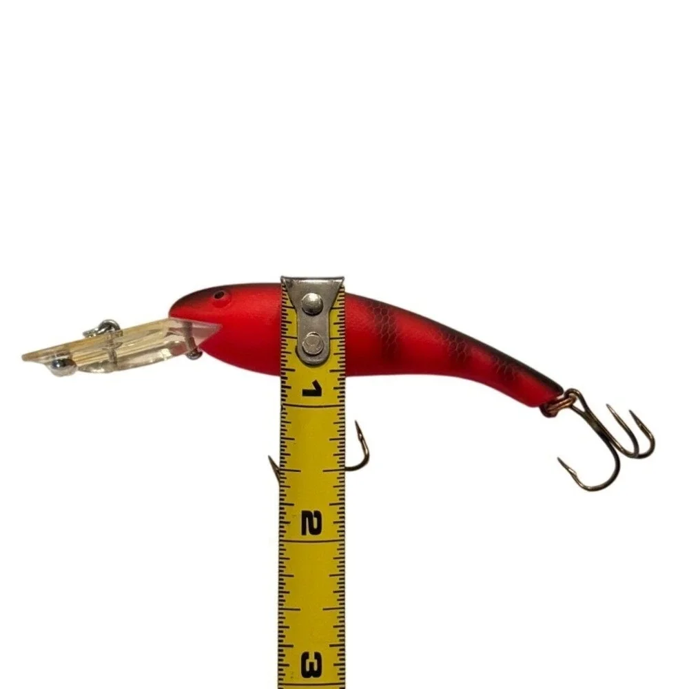 Cotton Cordell Wally Diver Red Black Striped Deep Diving Crankbait Lure 3.25in